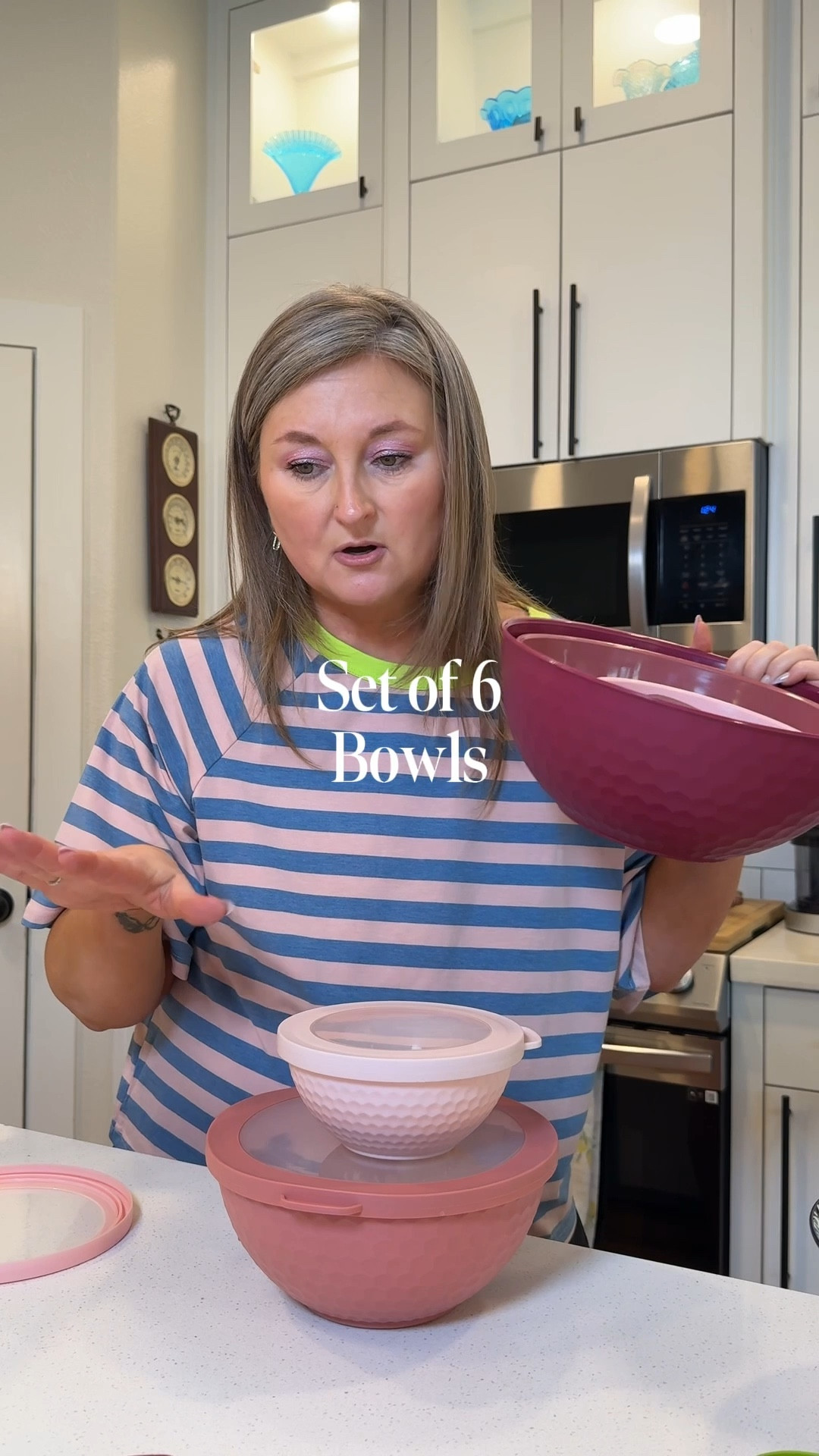 The cutest & most functional stackable bowls you NEED in your kitchen! 🍽️✨ This set of 6 comes in fun colors, has a grip bottom (so no sliding around!), and includes matching lids for easy storage! Perfect for meal prep, leftovers, or serving up something delicious. 😍 Who else loves a good kitchen find?! Snag yours now on TikTok Shop! 🛍️ #KitchenEssentials #StackableBowls #MealPrepMadeEasy #HomeOrganization #TikTokShopFinds

#LTKFindsUnder50 #LTKHome
