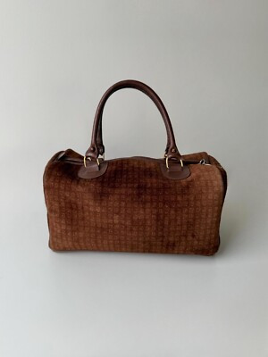 Vintage Pierre Cardin Brown Suede Boston Bag  | eBay | eBay US