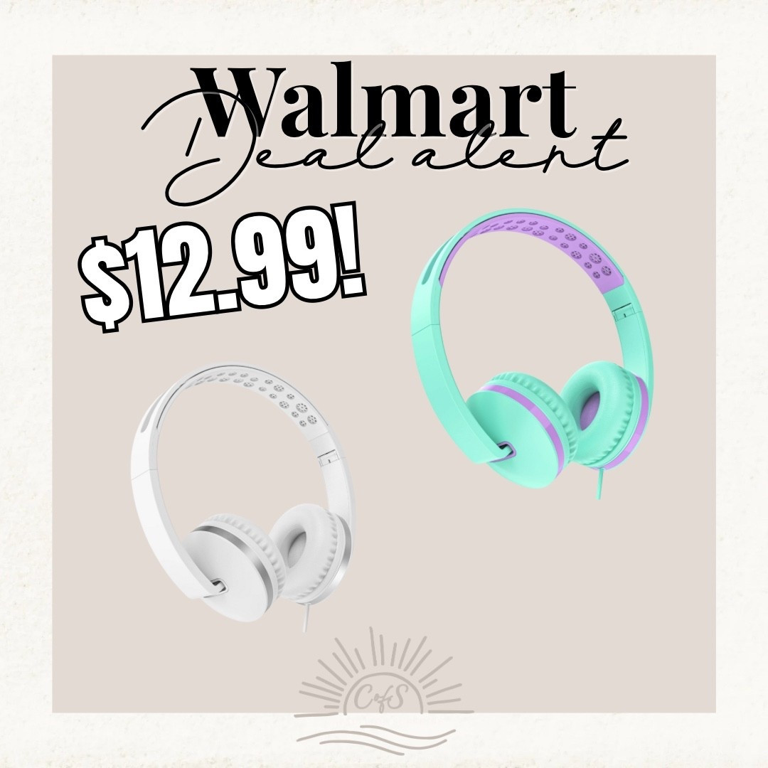 🔆Walmart Deals🔆 Wired headphones for kids are just $12.99 in these two colors! I know these are on a lot of school supplies lists 

Back to school shopping 

#LTKKids #LTKFamily #LTKSaleAlert