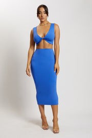 Charley Midi Skirt - Cobalt Blue | MESHKI US