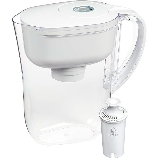 Brita Water Filter Pitcher for Tap and Drinking Water with 1 Standard Filter, Lasts 2 Months, 6-C... | Amazon (US)