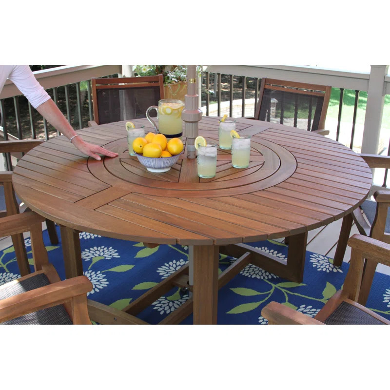 Fleur Round 6 - Person 63" Long Dining Set | Wayfair North America