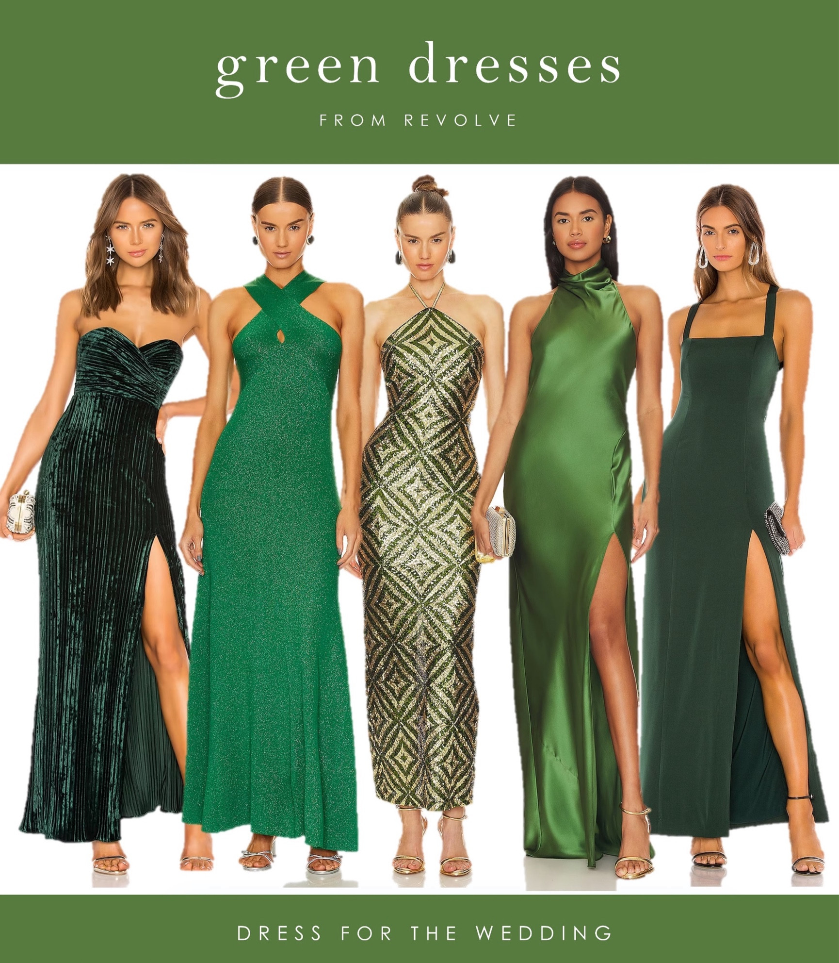 Green dresses for wedding guests
💚 Midi dress wedding guest dress dresses for weddings emerald green dress formal dress winter wedding guest spring wedding dresses mismatched bridesmaid dresses Revolve dress green maxi dress satin dress 

#LTKSeasonal #LTKwedding #LTKover40