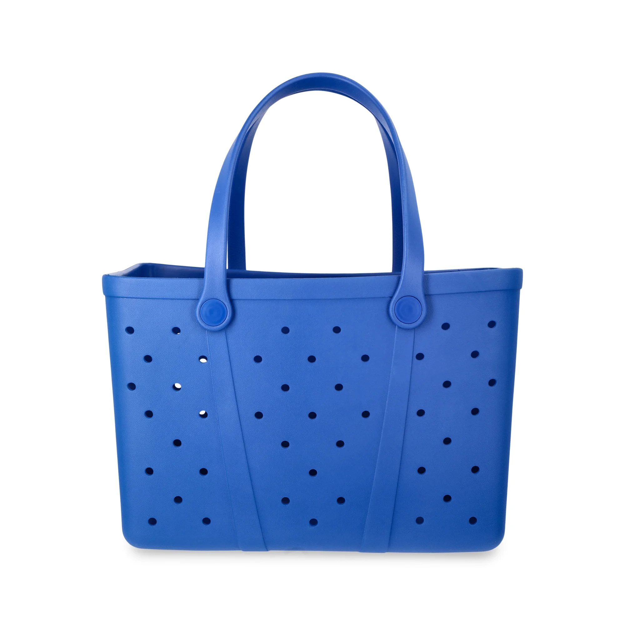 Time and Tru Women's Waterproof EVA Beach Tote Bag, Blue | Walmart (US)