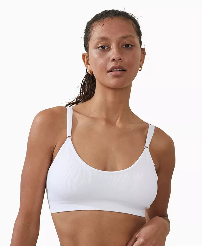 Women's Seamless Tiny Tie Up Crop Top | Macys (US)