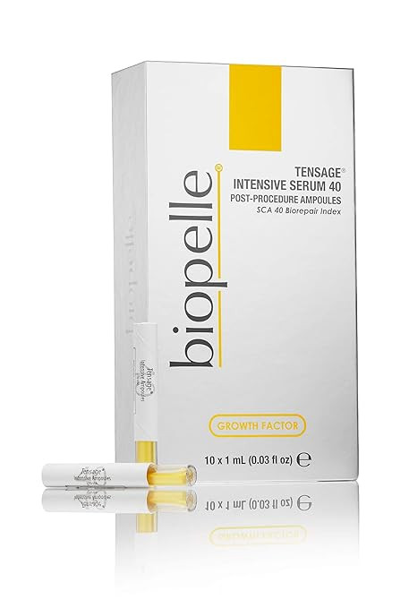 Biopelle Tensage Growth Factor Intensive Serum 40 Post-Procedure or Intensive Boost Ampoules with... | Amazon (US)