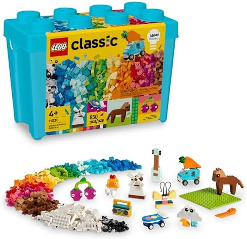 LEGO Classic Vibrant Creative Brick Box Building Blocks - Sensory & Learning Toys for Boys & Girl... | Amazon (US)