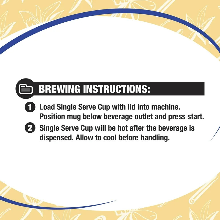 Great Value Medium Roast Cinnamon Vanilla Ground Coffee Pods, 12 Ct | Walmart (US)