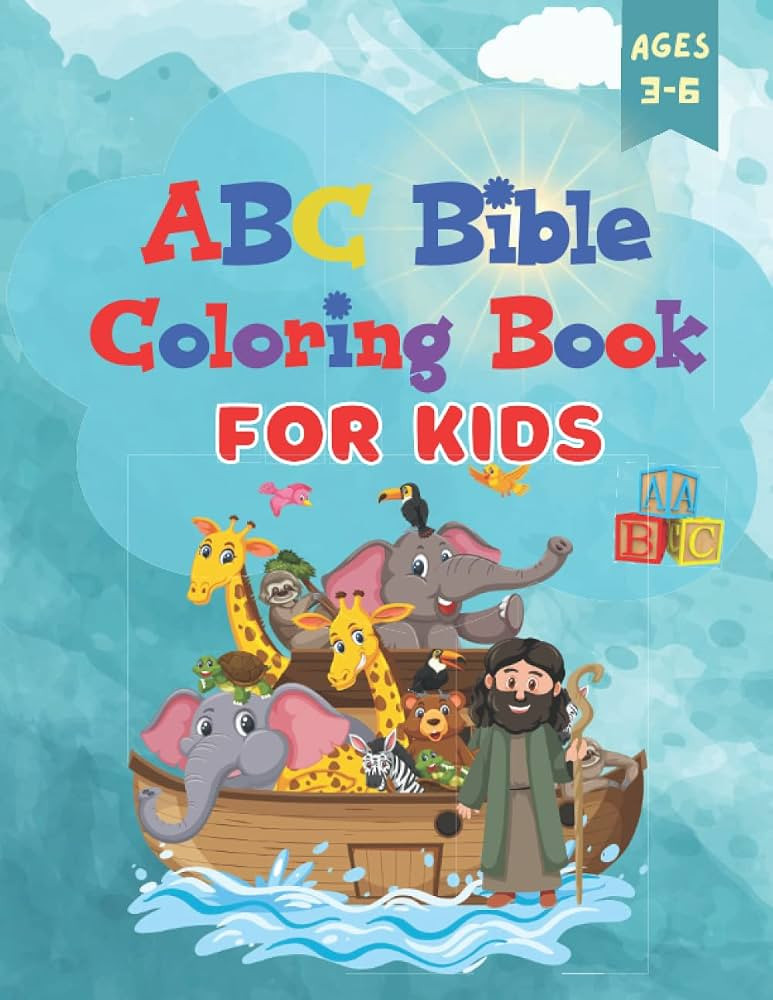 ABC Bible Coloring Book For Kids: Christian ABC learning book with coloring pages with 12 word se... | Amazon (US)