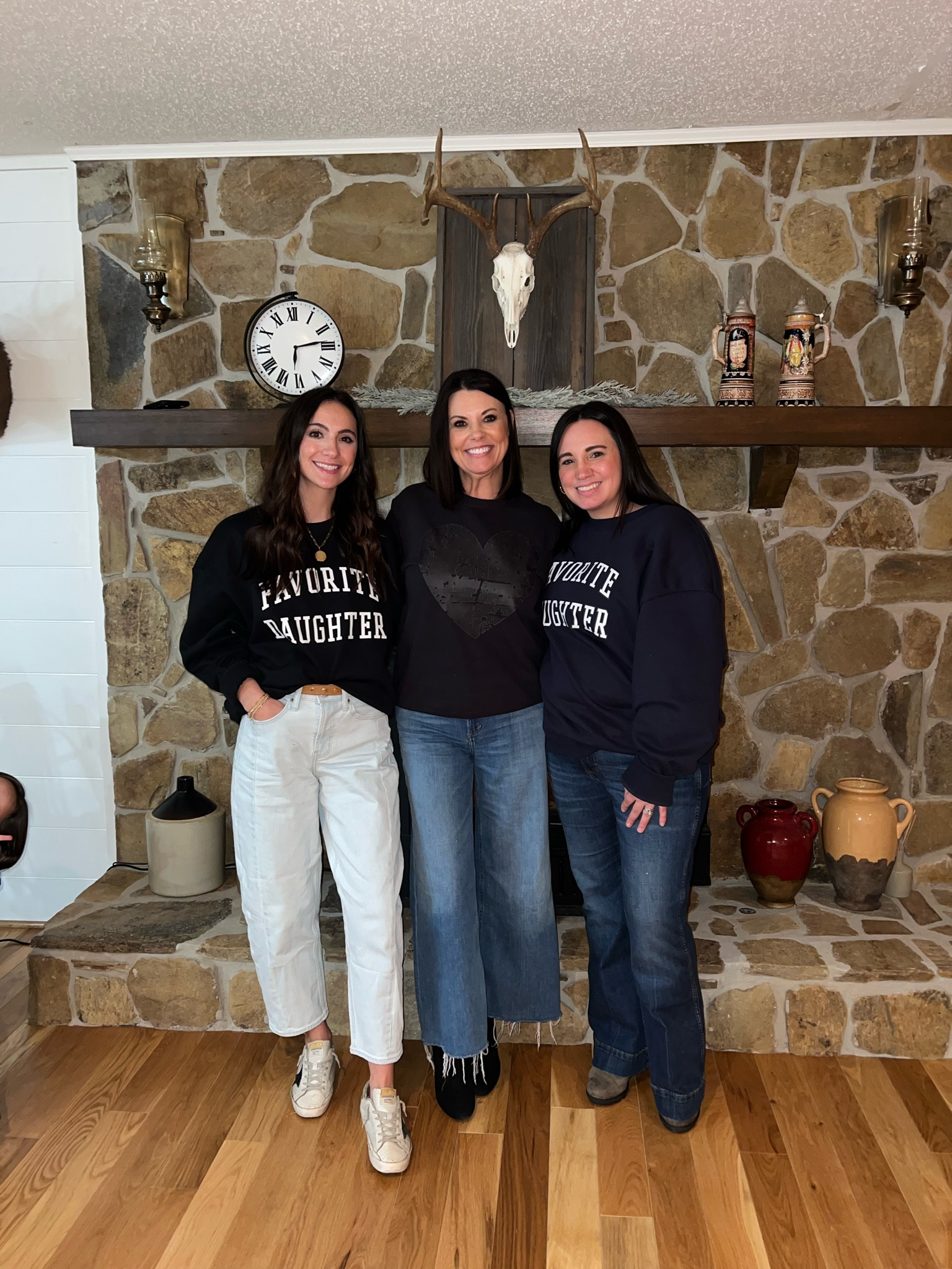Birthday dinner for my mom!! We surprised her with wearing our “favorite daughter” sweatshirts! I’m wearing an XS! We love an oversized fitted sweatshirt! 

#LTKFindsUnder100 #LTKGiftGuide