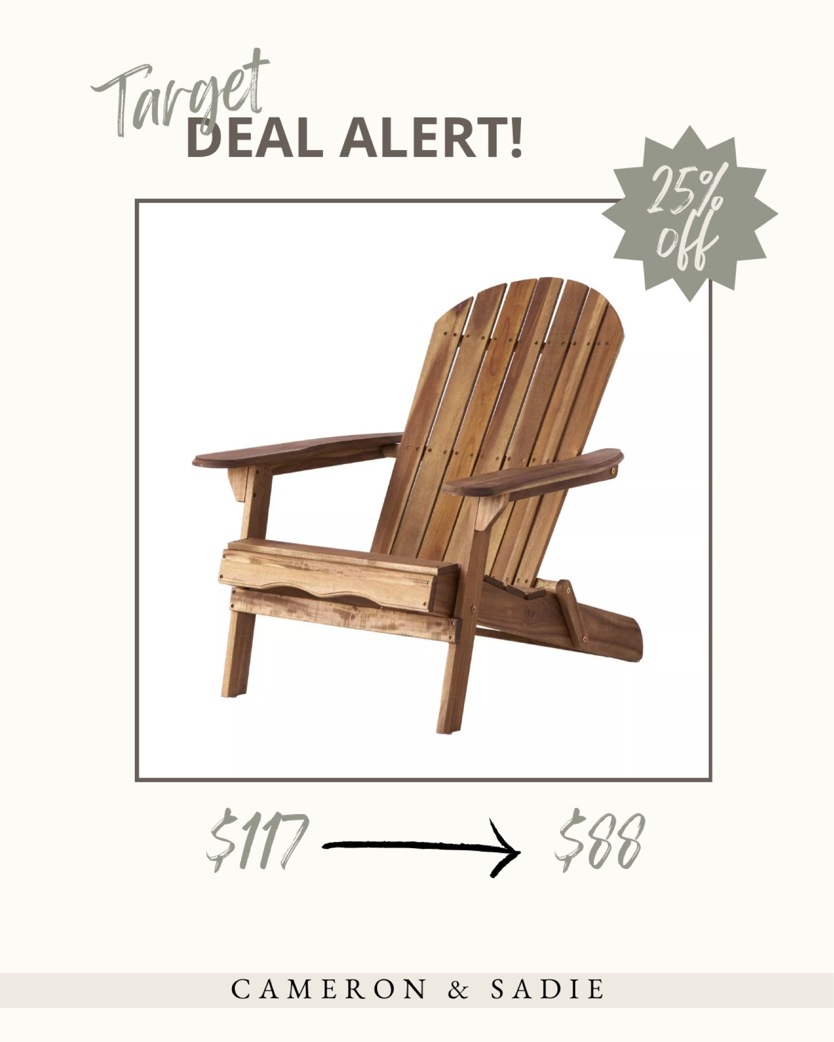 25% off of this outdoor furniture at Target currently! 

#LTKSaleAlert #LTKHome #LTKSummerSales