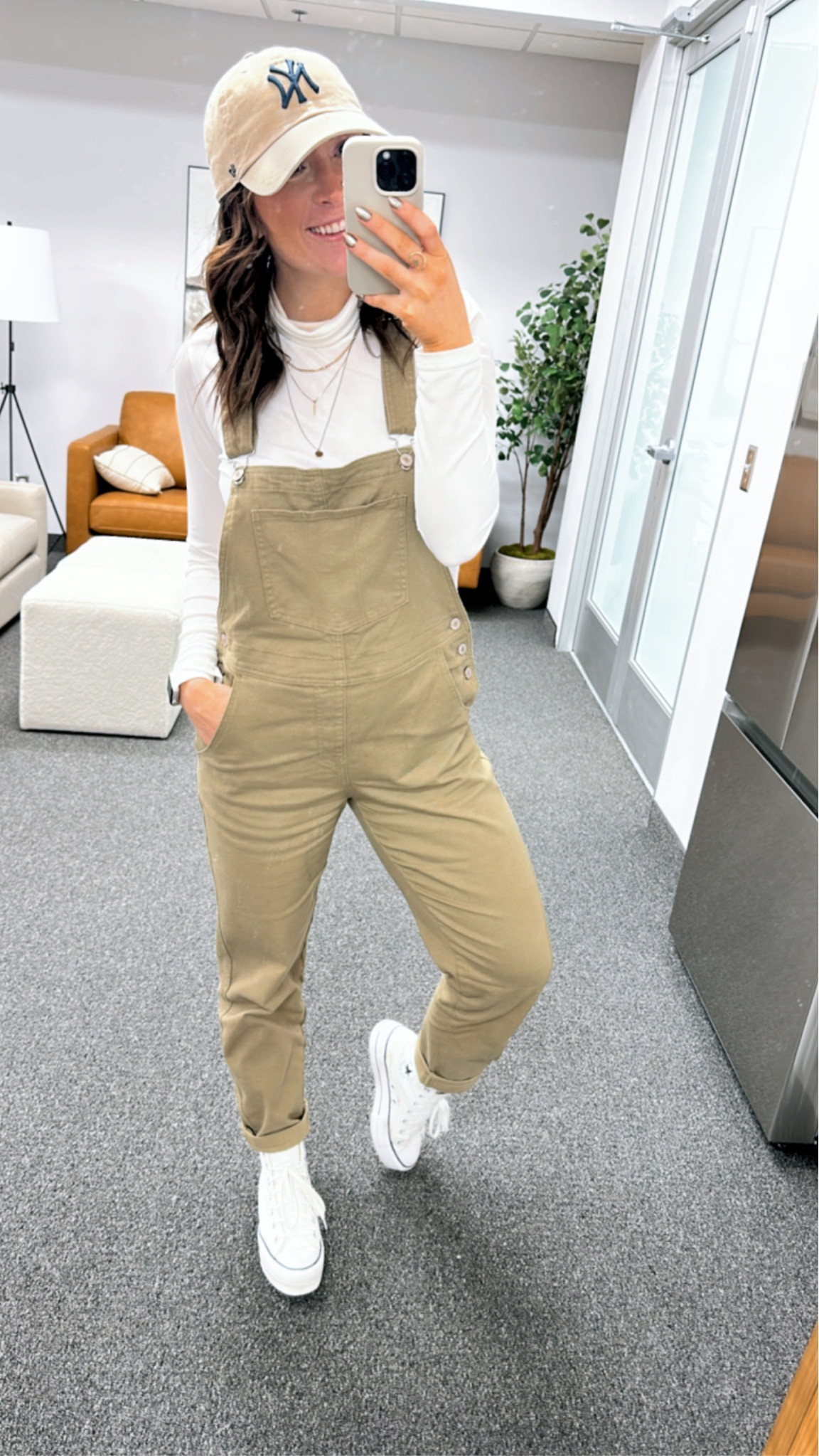 OOTD! I love these affordable overalls and how the pair with a cute turtleneck and converse! 

#LTKunder100 #LTKSeasonal #LTKstyletip