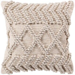 Audra Bohemian Textured 22-inch Throw Pillow Cover | Bed Bath & Beyond