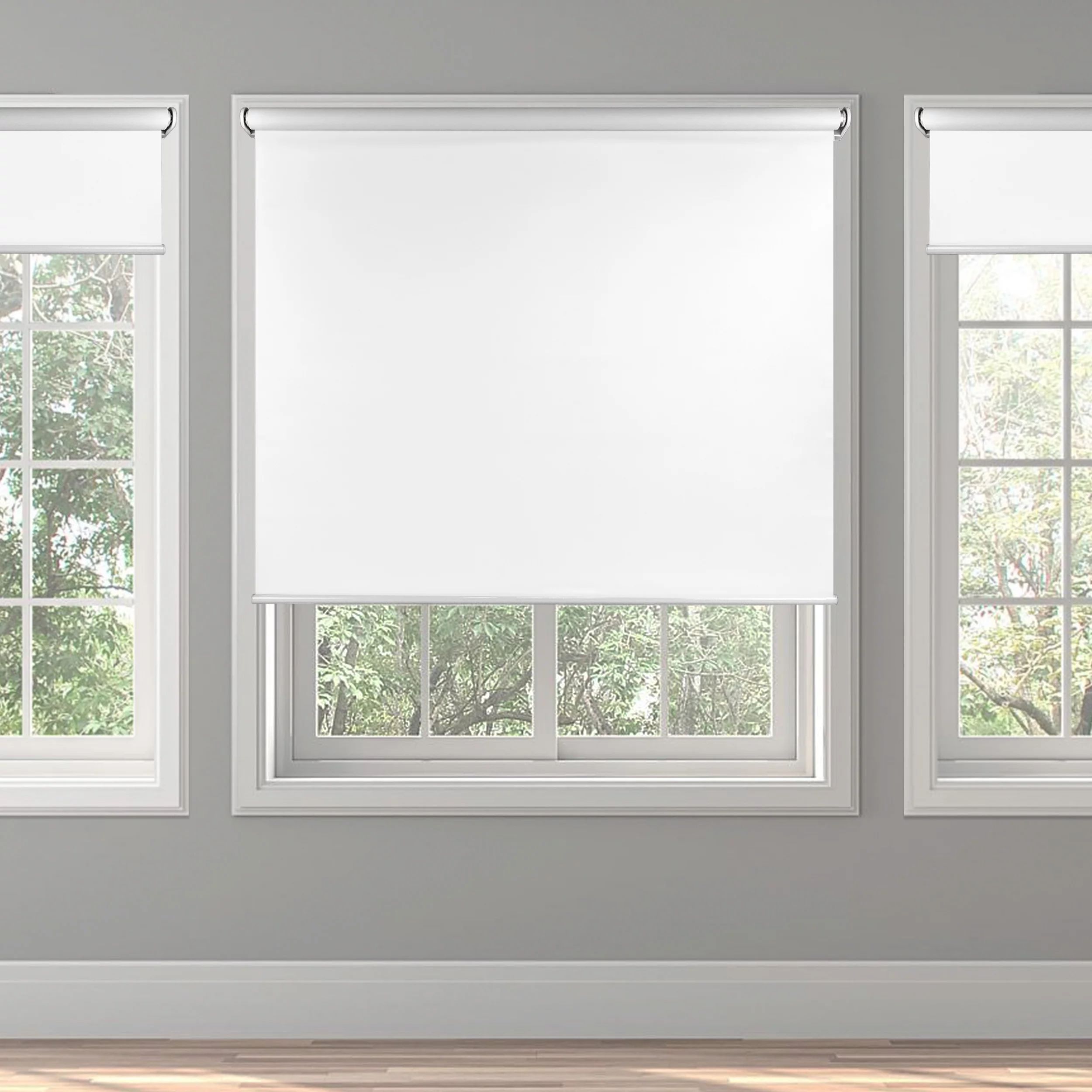 Biltek Cordless Roller Shades, Total Blackout Window Blinds, White, Easy to Install Inside or Out... | Walmart (US)