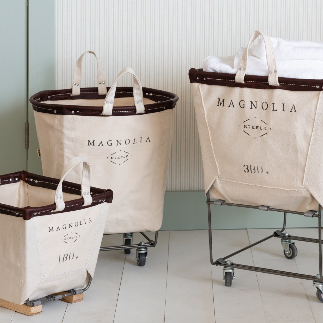 Magnolia Steele Canvas Round Truck - 3 BU | Magnolia