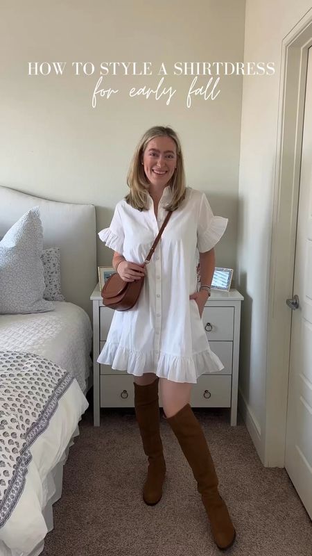 How to style a shirtdress for early fall!

#LTKstyletip #LTKSeasonal