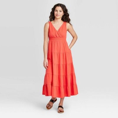 Women's Sleeveless Tiered Dress - Universal Thread™ | Target