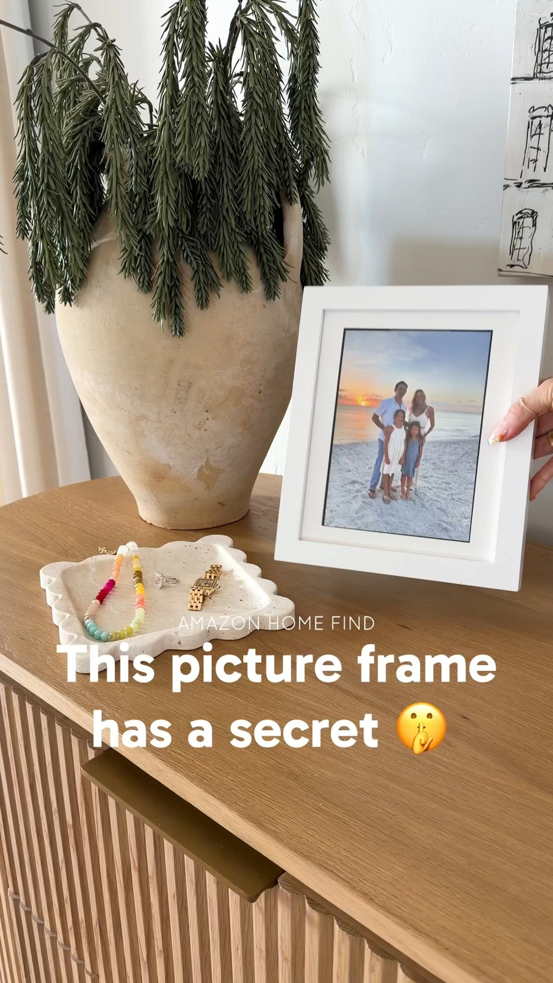 This looks like a regular picture frame, but it has a hidden compartment in the back for emergency cash and other small valuables. I love finding products that solve a problem while still looking nice enough to leave out in plain sight. One of those simple home finds that’s both practical and surprisingly clever. 

 #LTKHome
