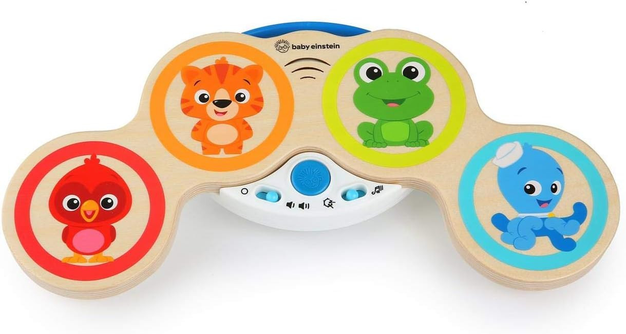 Baby Einstein Magic Touch Wooden Drum Musical Toy, Ages 6 months Plus | Amazon (US)
