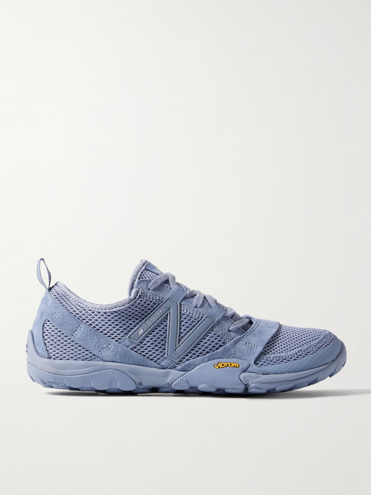 New Balance - Minimus Suede-trimmed Mesh Sneakers - Blue | NET-A-PORTER (US)