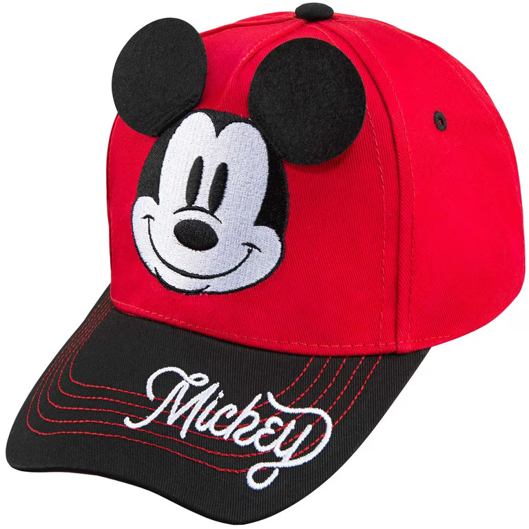 Disney Boys Red Mickey Mouse Dimensional Ears Baseball Hat Cap - Ages 4-7 years | Walmart (US)
