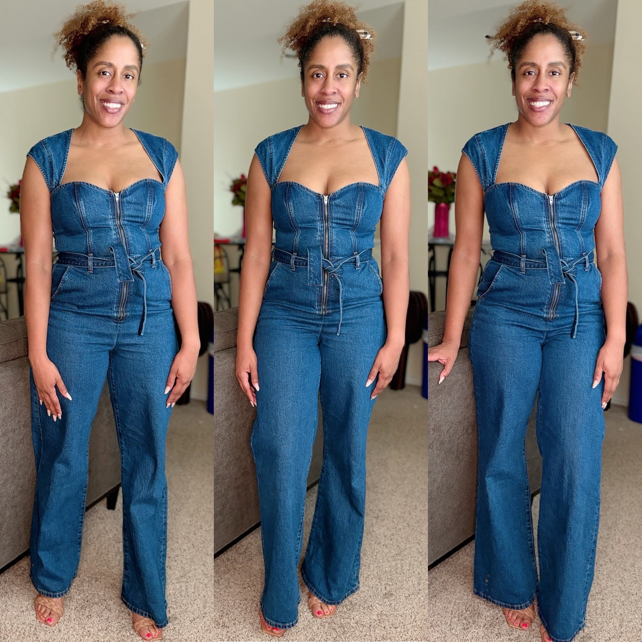 Check out this super cute denim jumpsuit! She snatches in all the right places 💙

#LTKFindsUnder100 #LTKStyleTip