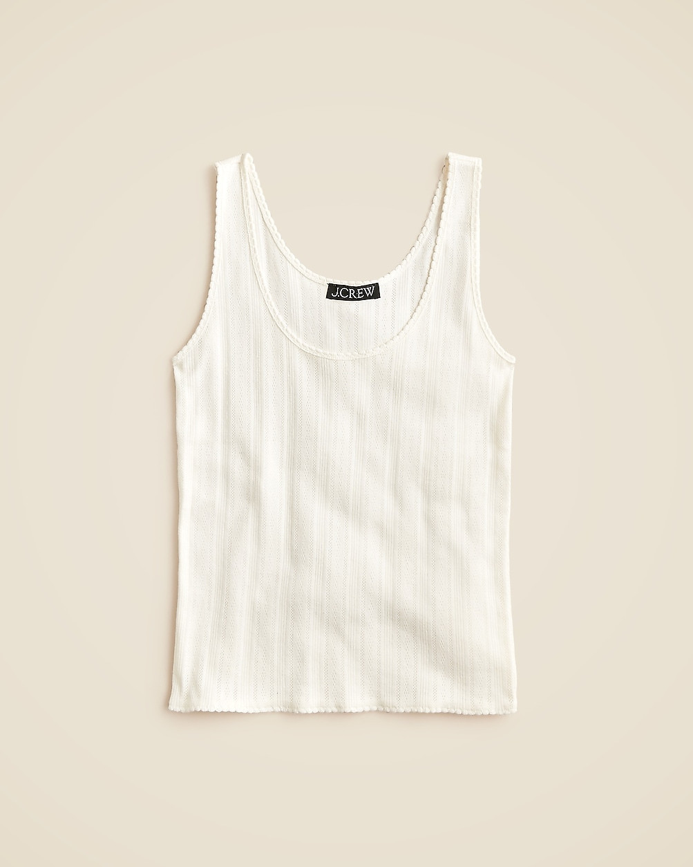 Pointelle tank top | J. Crew US