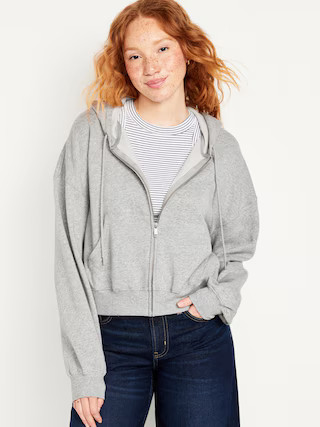 Fleece Full-Zip Hoodie for Women | Old Navy (US)