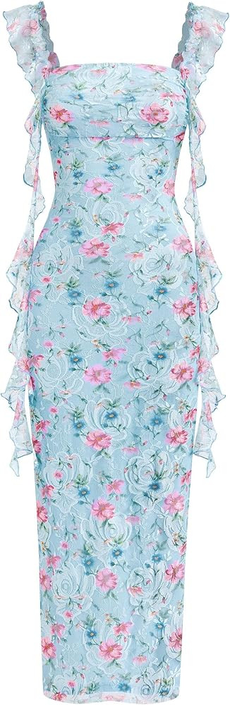 PRETTYGARDEN Womens Spring Formal Dress 2026 Summer Elegant Sleeveless Floral Lace Cocktail Weddi... | Amazon (US)