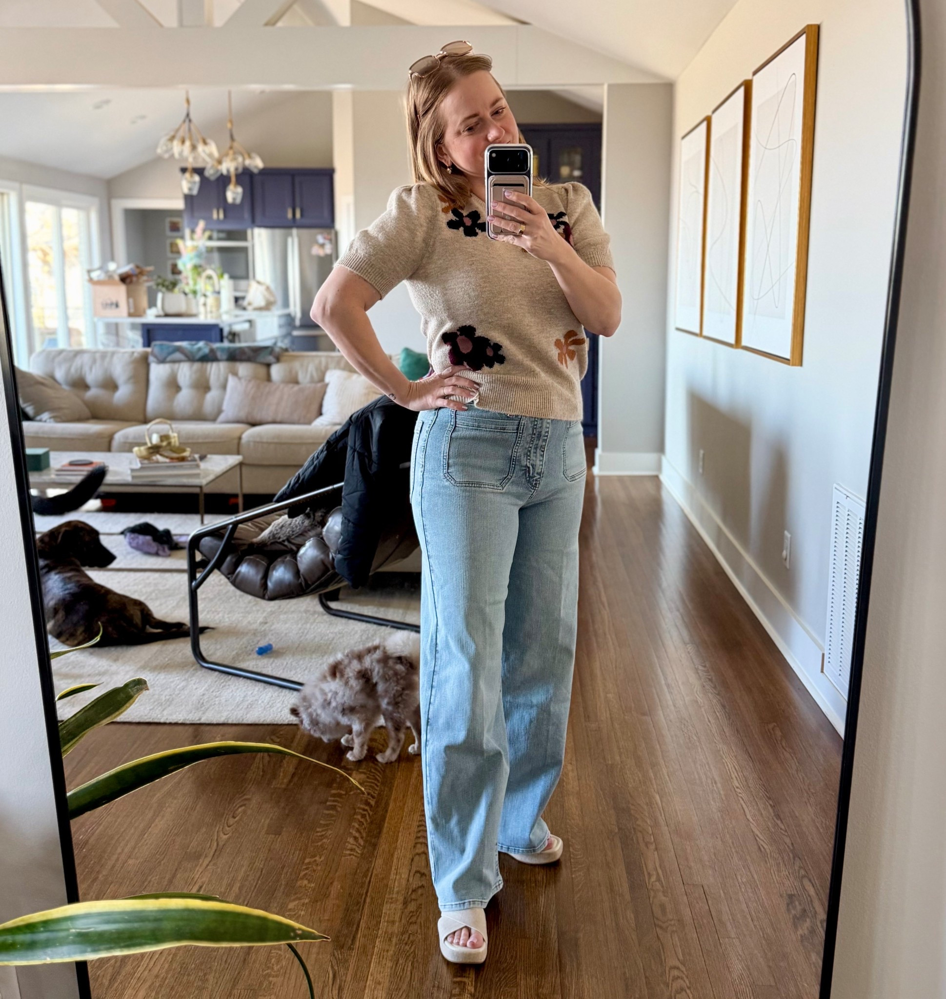 Spring is springing, my allergies say so. Love these new FRAME denim jeans. They’re insanely soft. The trick to neurodivergent sensory issues over coming the denim aversion is elastane! 

#LTKootd #LTKSpringSale #LTKSeasonal