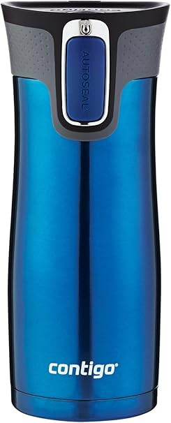 Contigo AUTOSEAL West Loop Vaccuum-Insulated Stainless Steel Travel Mug, 16 oz, Monaco | Amazon (US)