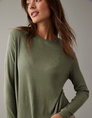 AE Long-Sleeve Crew Neck Tee | American Eagle Outfitters (US & CA)