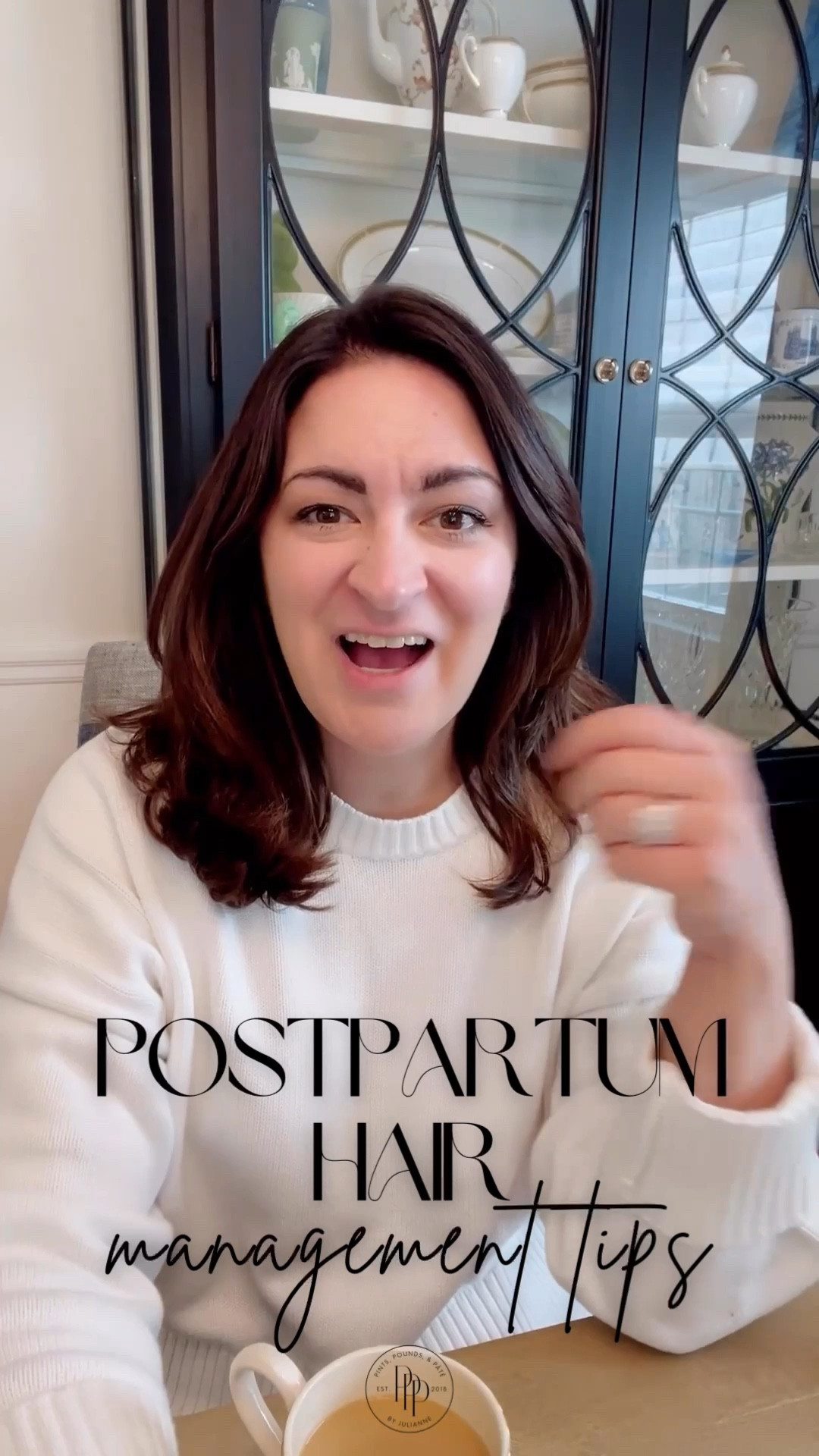 Sharing my thoughts on postpartum hair management! #postpartum #postpartumhair