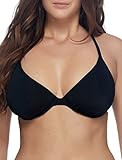 Skye Women's Underwire Bikini Top Swimsuit, Black, F Cup | Amazon (US)