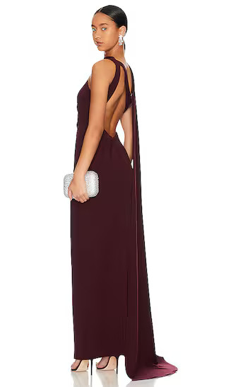 Amina Gown in Sangria | Revolve Clothing (Global)