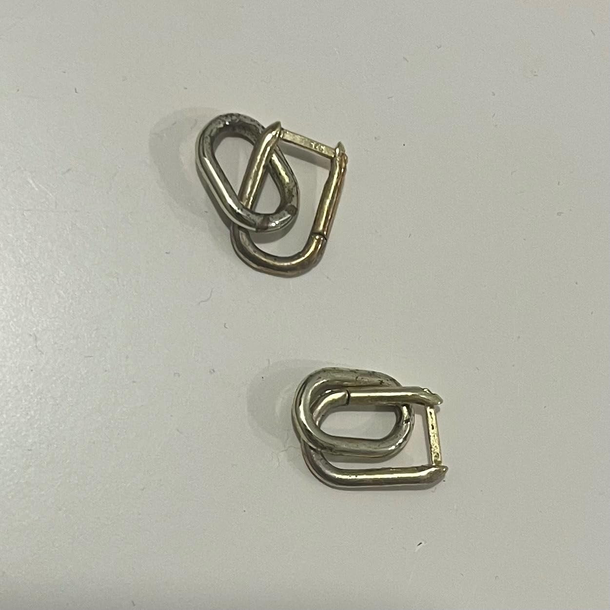 PAVOI 14K Gold Plated Convertible Paperclip Link Huggie Hoop Earrings for Women - Earscape Statem... | Amazon (US)