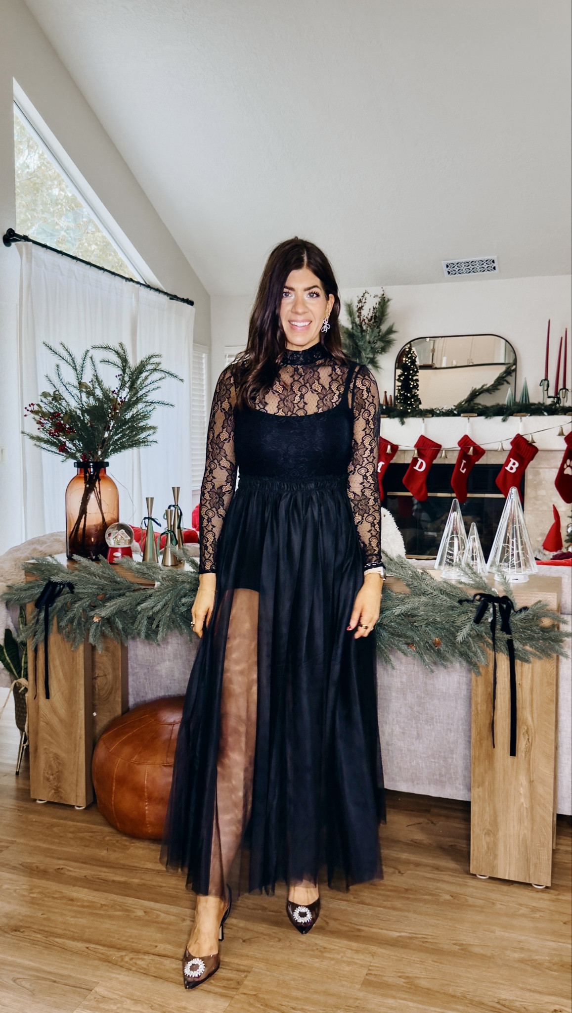 All black party outfits- in. Medium 

#LTKMidsize #LTKOver40 #LTKHoliday