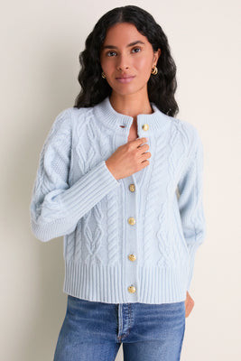 Light Blue Cashmere Colette Cardigan | Tuckernuck (US)