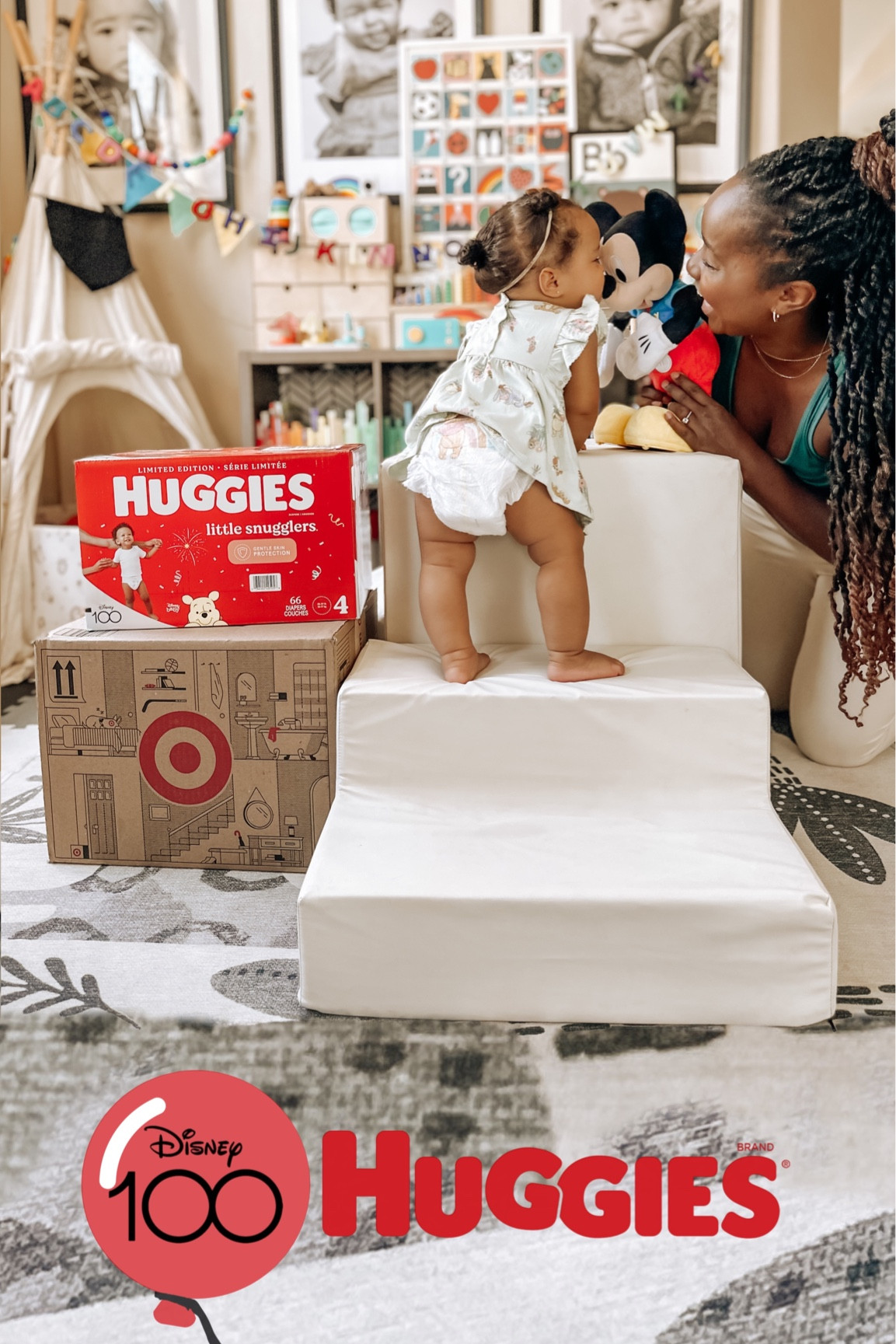 #AD Come celebrate #Disney100 year with the limited edition @Huggies Little Snugglers at @Target

#Huggies Little Snugglers is the only diaper to feature Disney’s Winnie the Pooh and is perfect for gentle skin protection. Each diaper has a wetness indicator so you are never having to guess when your little one needs a change.

@Huggies Little Snugglers also has a soft, back pocketed  waistband that helps prevent blowouts and a GentleAbsorb Liner with an absorbent layer of 12-hour protection. 

Omi is loving her Huggies Little Snugglers and we are so excited to celebrate Disney’s 100th year with these limited edition diapers! So head to #Target and grab your little one these adorable Winnie the Pooh diapers and join the celebration! 🎉 

#TargetPartner #TargetStyle

#LTKbaby #LTKfamily #LTKbump