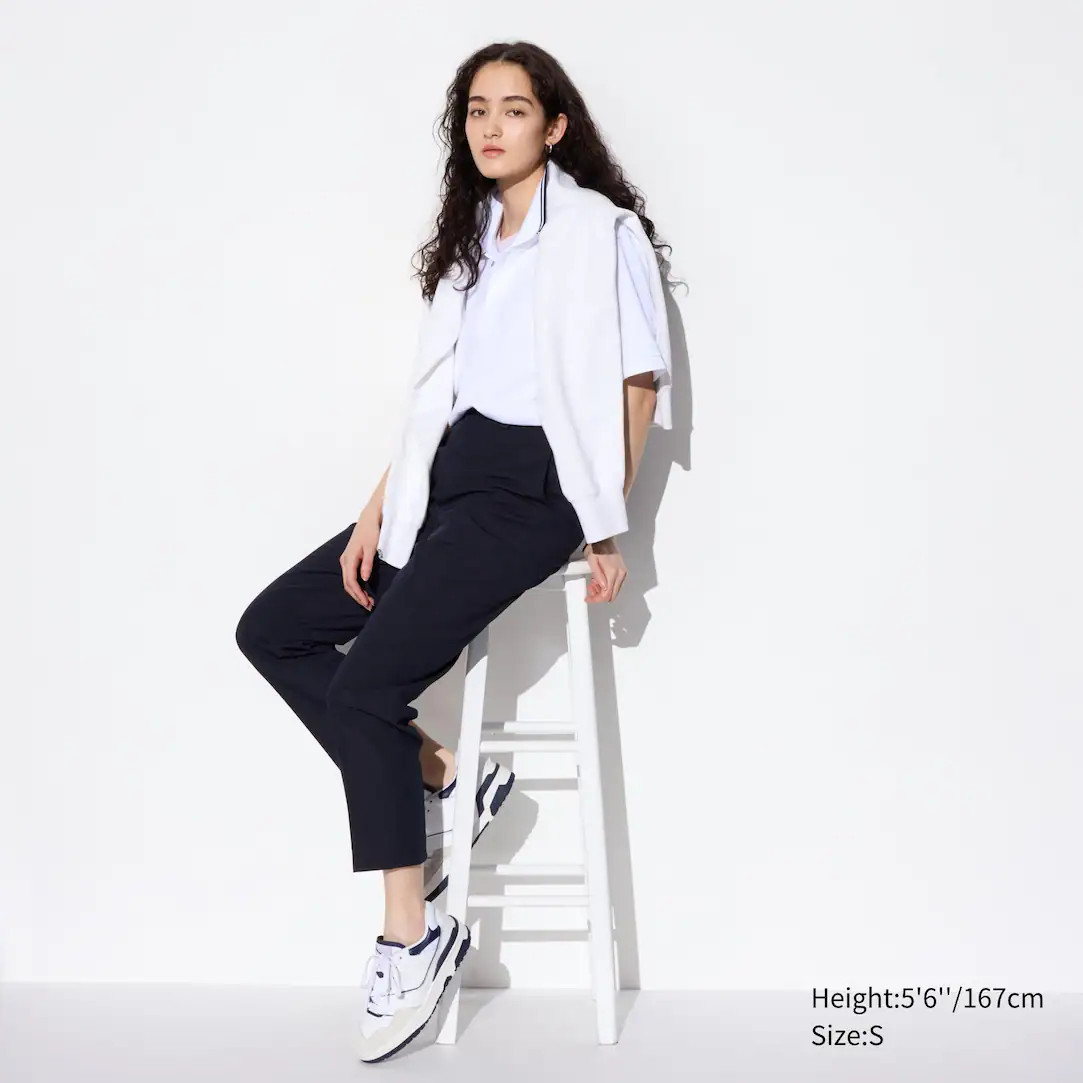 Smart Ankle Length Trousers | UNIQLO (UK)
