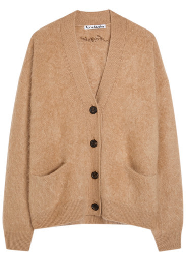Brushed cashmere cardigan | Harvey Nichols