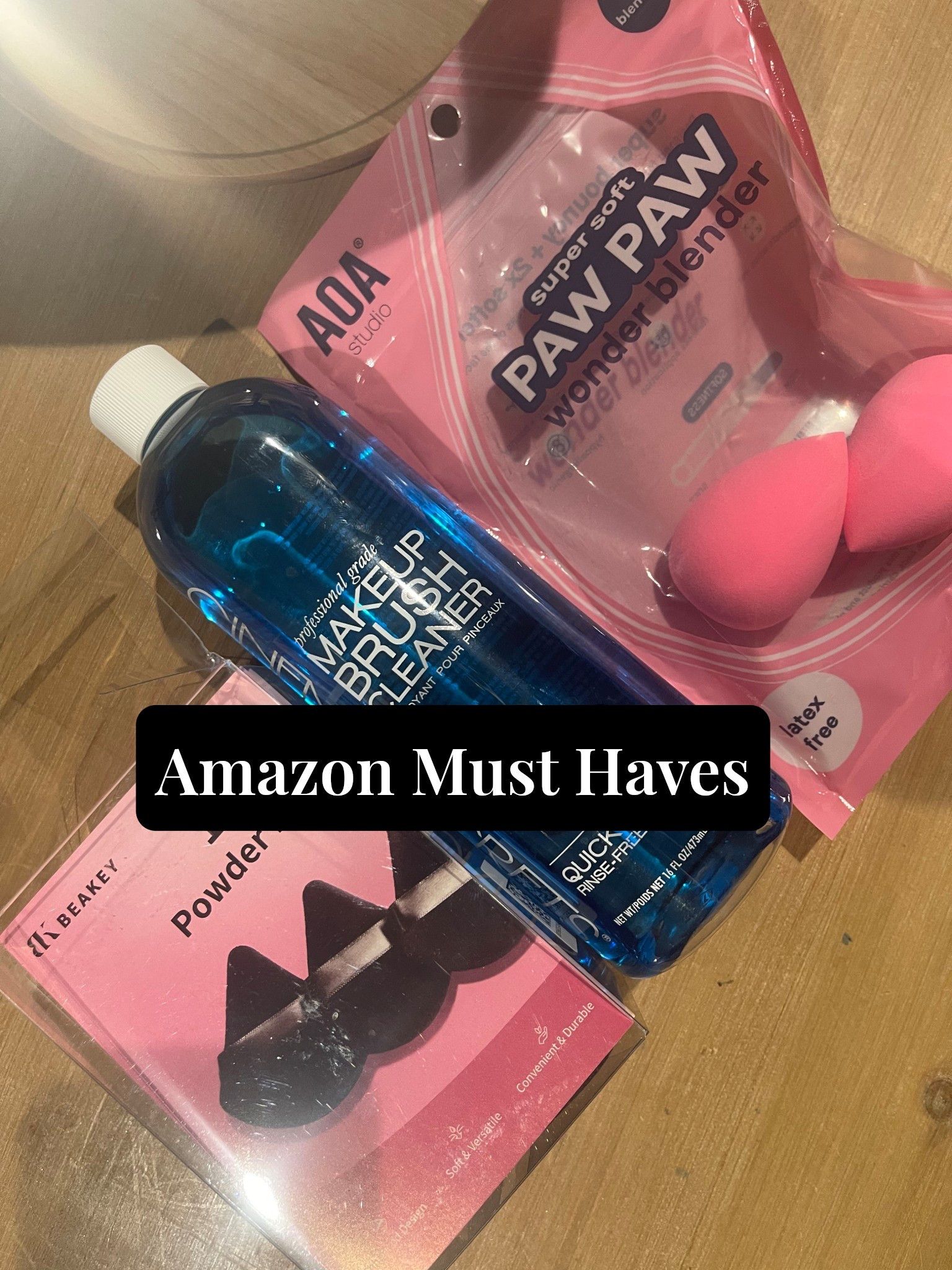 All the things you need for a clean perfect application! The best sponges and the cleaner is quick drying! Spray wipe and go!

#LTKOver40 #LTKBeauty #LTKselfcare