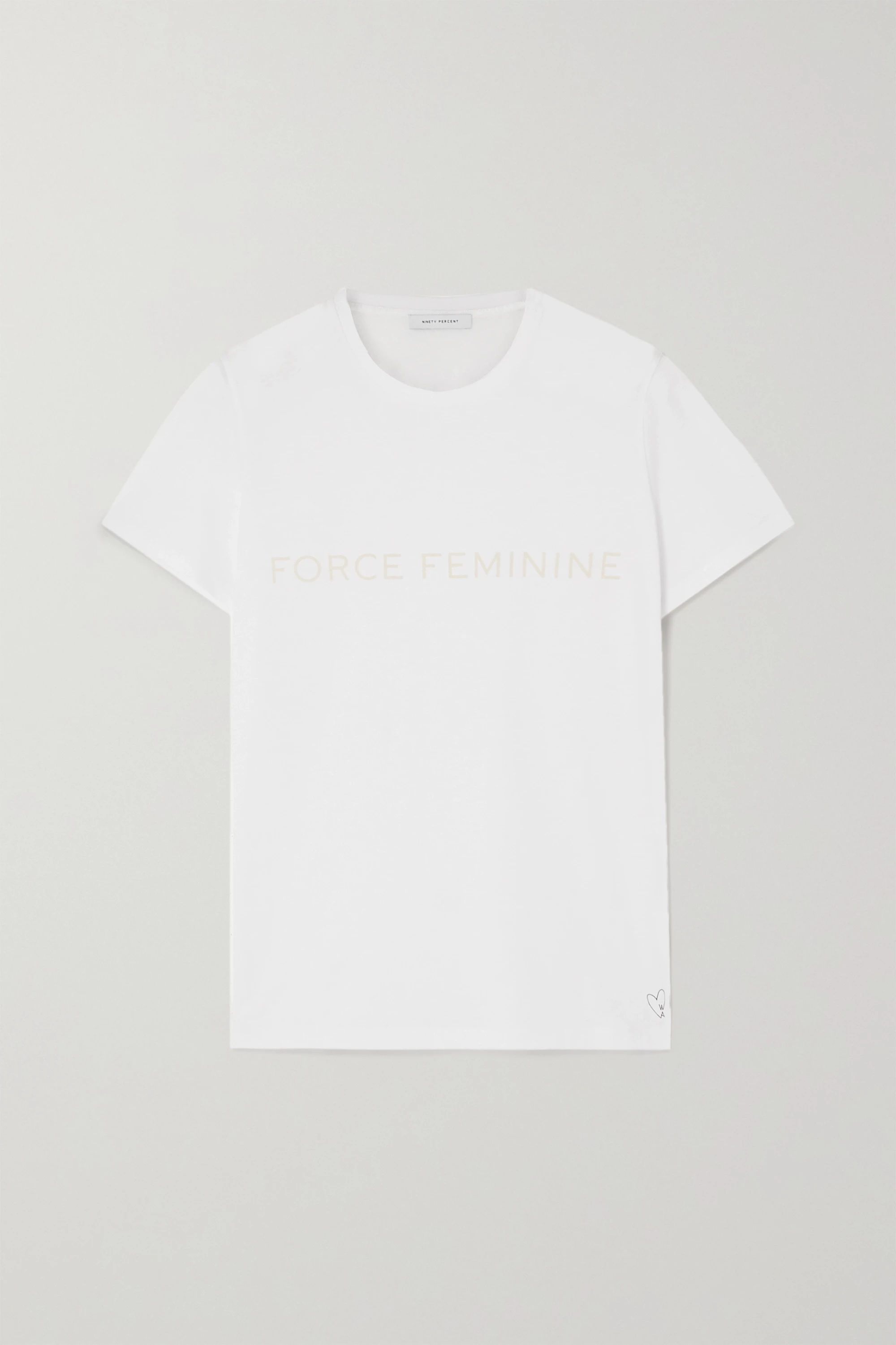 International Women's Day printed organic cotton-jersey T-shirt | NET-A-PORTER (US)