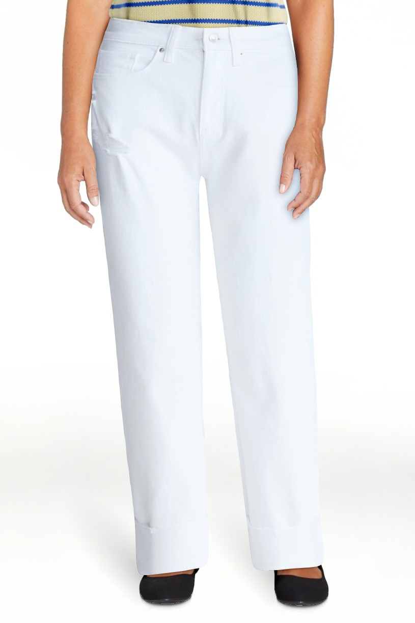 Free Assembly Women's High Rise Straight Cropped Jeans, Sizes 0-18 | Walmart (US)