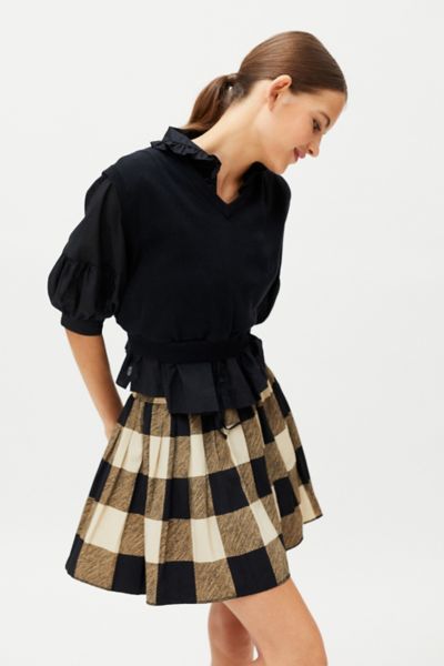 Urban Renewal Recycled Pleated Mini Skirt | Urban Outfitters (US and RoW)