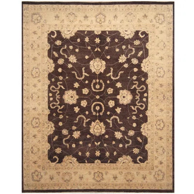 One-of-a-Kind Witte Hand-Knotted Brown/Beige 8'2" x 10' Wool Area Rug | Wayfair North America