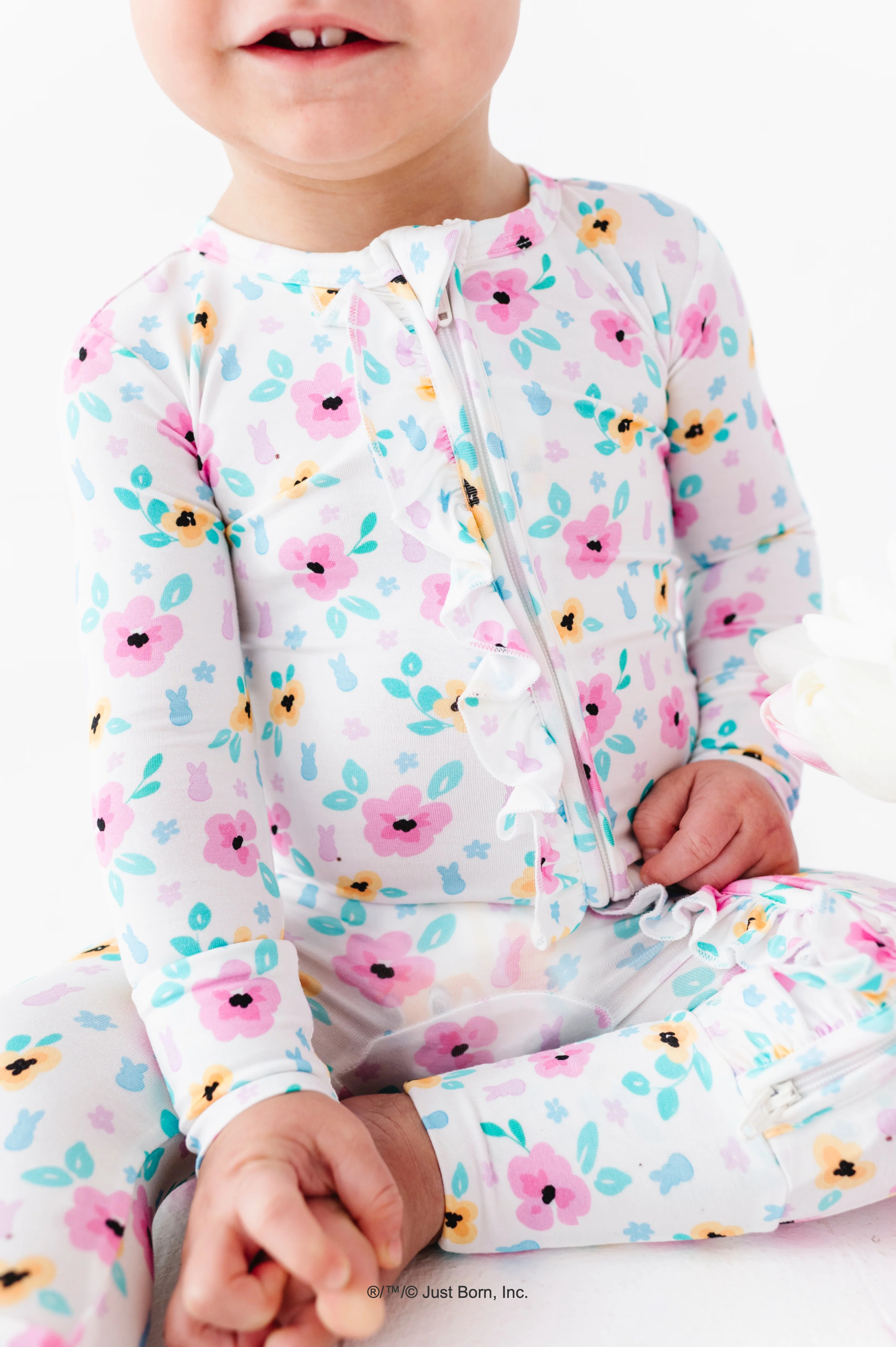 PEEPS® & Petals Ruffle Convertible Romper | Birdie Bean