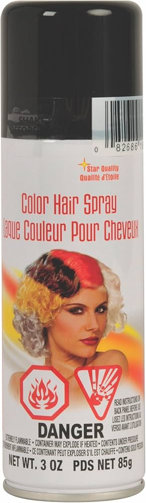 Rubie's Color Hairspray, Black 3 Ounce (Pack of 1) | Amazon (US)