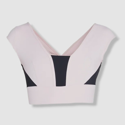 $156 Port De Bras Women's Pink Sienna Active Crop Top Size XL | eBay US