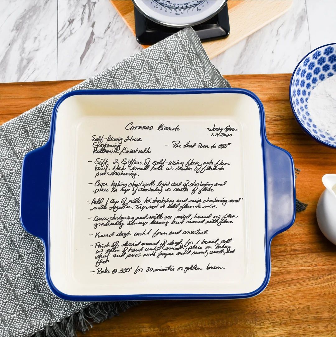 Handwritten Dish with YOUR handwriting |Personalized casserole pan |Favorite Recipe Pan |  engrav... | Etsy (US)